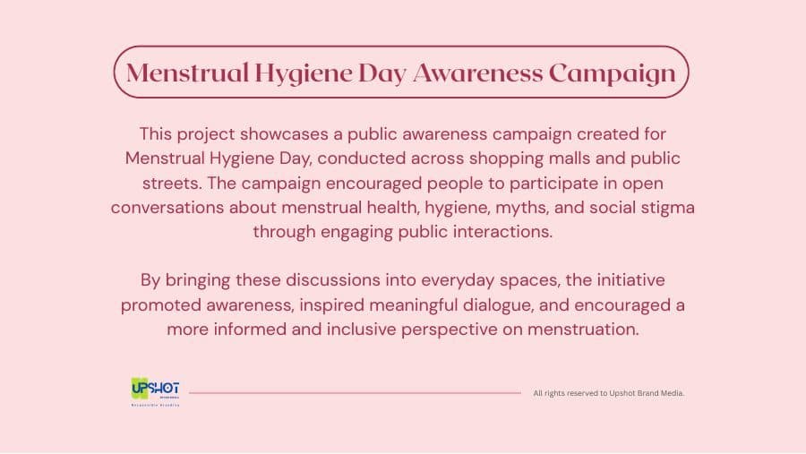 Menstrual Hygiene Day Campaign cover